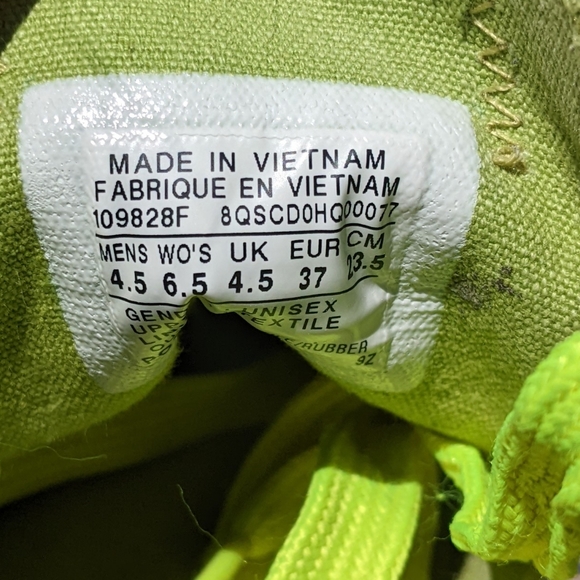Y2K Vintage Unisex Neon Green Converse All Stars - Picture 11 of 11